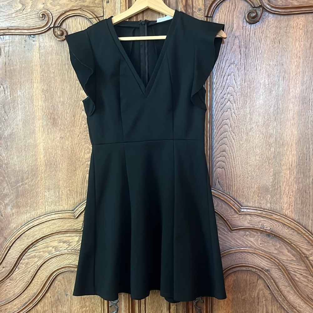 Bcbgeneration Flutter Sleeve Black Mini Dress - image 3